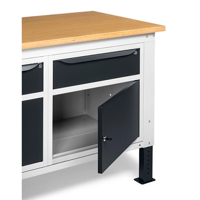 Vendita online Banco Work Up 1511 piano Multiplex mm.1500x750x732/1107H - Grigio RAL7035+RAL7016